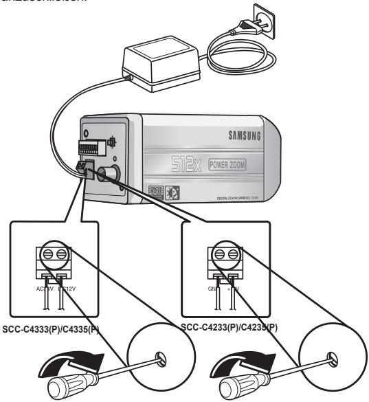 SAMSUNG SCC-C4335P - Anschlieben der Kabel - 8