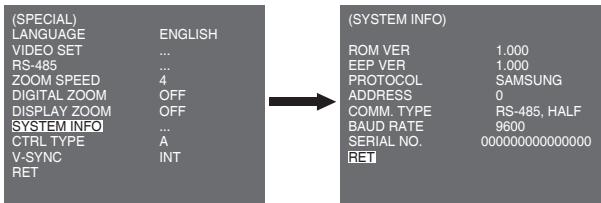 SAMSUNG SCC-C4335P - SYSTEM INFO - 1