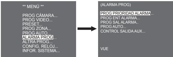 SAMSUNG SCC-C6435P - - Programación de alarma - 1