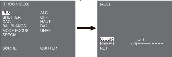 SAMSUNG SCC-C6435P - CJOUR (sous-menu du menu ALC) - 1