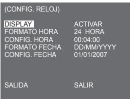 SAMSUNG SCC-C6435P - Configuración del reloj - 1