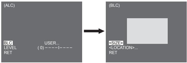 SAMSUNG SCC-C6435P - BLC (Submenu of the ALC menu) - 3