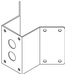 SAMSUNG SCC-C6435P - CORNER MOUNT ADAPTOR (SADT-110CM) - 1