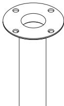 SAMSUNG SCC-C6435P - CEILING MOUNT ADAPTOR (SADT-100CM) - 1