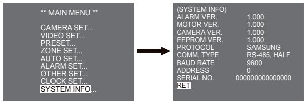 SAMSUNG SCC-C6435P - System info (Sistem bilgileri) - 1