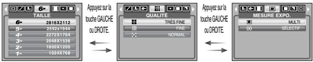 SAMSUNG DIGIMAXS600 - Comment utiliser le menu - 1