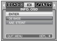 SAMSUNG DIGIMAXS600 - Informations relatives à l'affichage à l'écran - 1