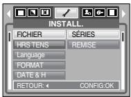 SAMSUNG DIGIMAXS600 - Menu de configuration - 1