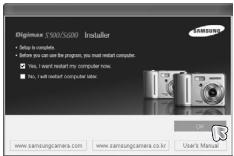 SAMSUNG DIGIMAXS600 - Configuration du logiciel de l'application - 7