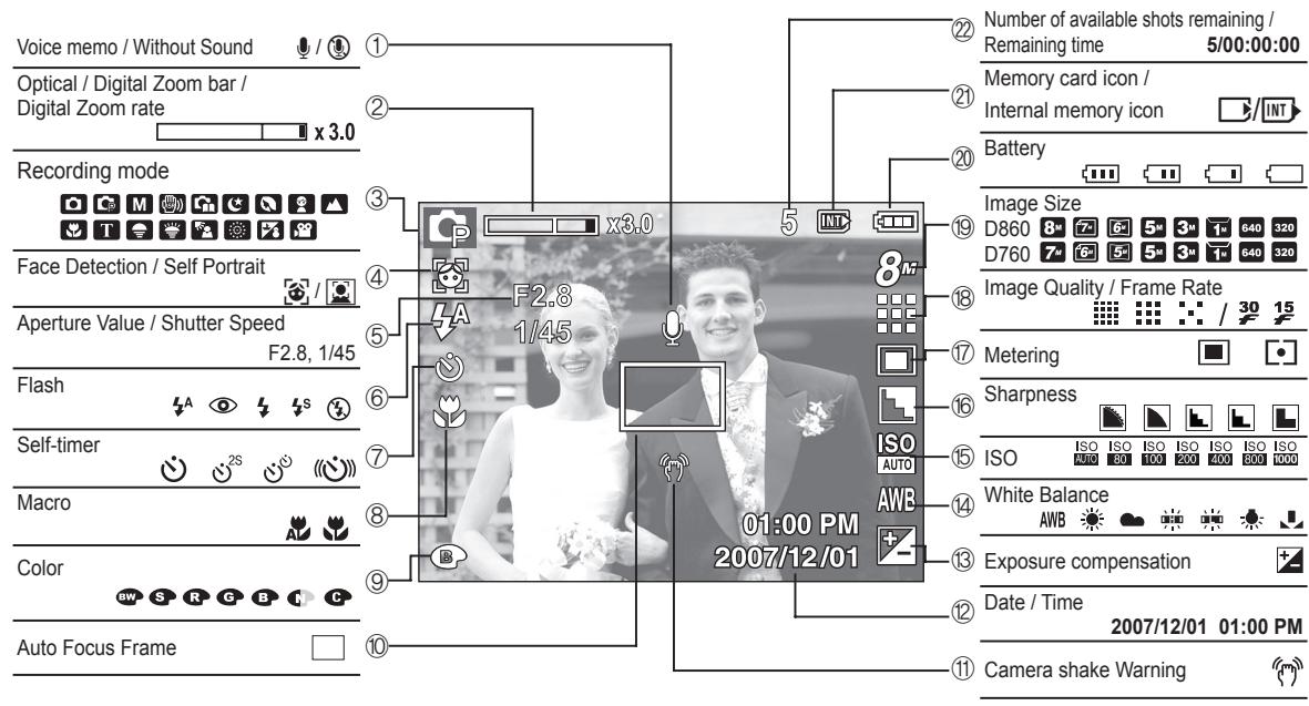 SAMSUNG KENOX D860 - Battery life &amp; Number of shots (Recording time) - 1