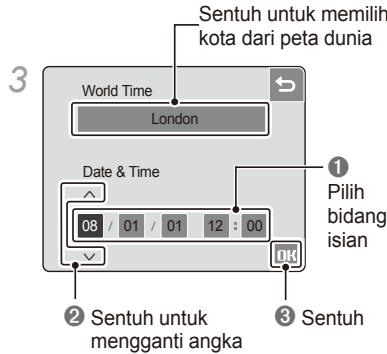 SAMSUNG NV100HD - Atur tanggal dan waktu - 3