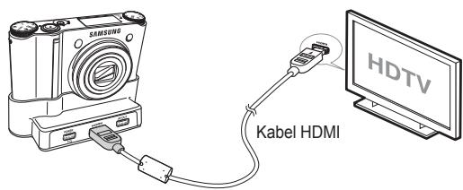SAMSUNG NV24 HD - Podłuczanie aparatu do televizora HD - 1