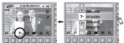 SAMSUNG NV24 HD - První použití fotoparátu : Chytré tlacítko - 3