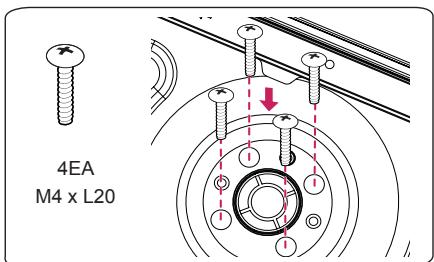LG 32LB570V - Attaching the stand - 14