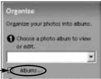 SAMSUNG DIGIMAX202 - Création d'un album - 1