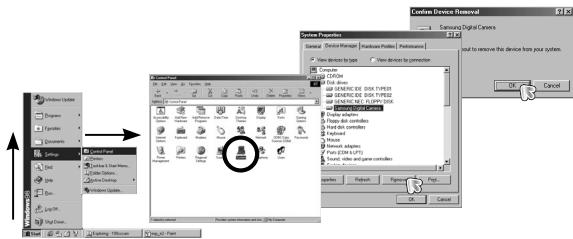 SAMSUNG DIGIMAXL85 - Suppression du Pilote USB pour Windows 98SE - 1