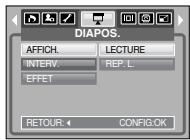 SAMSUNG DIGIMAXL85 - Démarrage du diaporama - 1