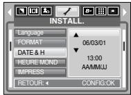 SAMSUNG DIGIMAXL85 - [ Paramétrage Date / Heure / Type de date ] - 1