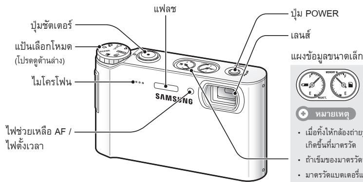 ปุ่มชัดเตอร์ ปุ่ม POWER แปนเลือกโหมด (โปรดต้านล่าง) ไมโครโพน SAMSUNG ไพร่วยเหลือ AF / ไพร่ตั้งเวลา เลนส์ 提供的ข้อมูลขนาดเล็ก หมายเหตุ - เมื่อทั้งให้กล้องถ่ายรุ เกิดขึ้นที่มาตรวัด - ถ้าเข็มของมาตรวัด - มาตรวัดแบตเตอร์แล้ว - 2017.04.03