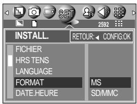 SAMSUNG KENOX A5 - Formatage d'une carte mémoire - 1