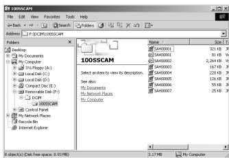 SAMSUNG KENOX CYBER 410 - ■ Téléchargement des images - 1