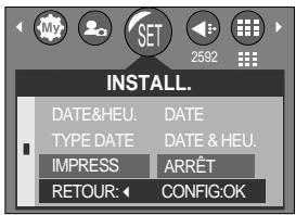 SAMSUNG KENOX D510 - Impression de la date d'enregistrement - 1