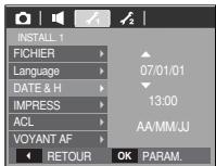 SAMSUNG KENOX S730 - [Paramétrage date/heure/type de date] - 1