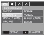 SAMSUNG KENOX S730 - Comment utiliser le menu - 8