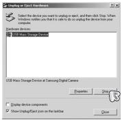 SAMSUNG KENOX S730 - Retrait du disque amovible - 1