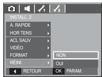 SAMSUNG KENOX S85 - Réinitialisation - 1
