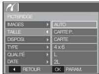 SAMSUNG KENOX S85 - Pictbridge : paramétrage impression - 1