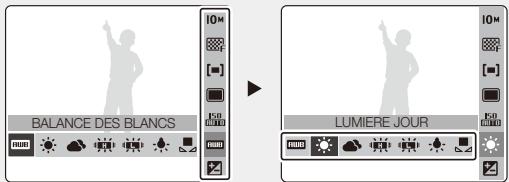 SAMSUNG LANDIAO NV9 - Exemple : réglage de la balance des blancs en mode p - 2
