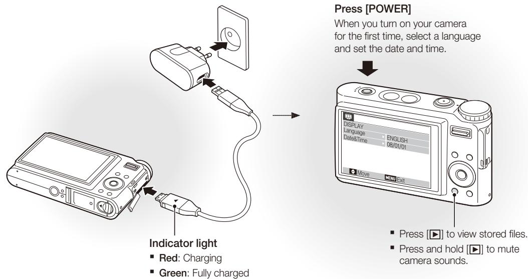 SAMSUNG LANDIAO NV9 - Charge the battery - 1