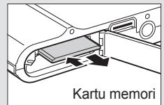 SAMSUNG NV100 HD - Keluarkan baterai dan kartu memori - 1