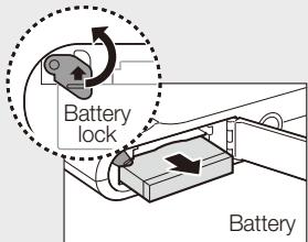 SAMSUNG NV9 - Remove the battery and memory card - 2