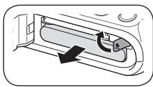 SAMSUNG PL100 - Insertion de la batterie et de la carte mémoire - 2