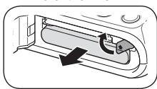 SAMSUNG PL100 - Akku und Speicherkarte einsetzen - 2