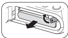 SAMSUNG PL100 - Insertar la batería y la tarjeta de memoria - 2