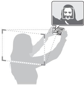 SAMSUNG PL100 SILVER FRONT - Taking a photo of yourself using the front display - 1