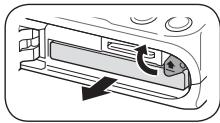 SAMSUNG PL150 - Insertion de la batterie et de la carte mémoire - 2