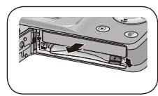 SAMSUNG SAMSUING ST45 - Memasukkan baterai dan kartu memori - 2