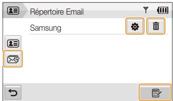 SAMSUNG ST1000 - Enregister des adresses courriel - 1