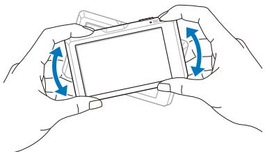 SAMSUNG ST1000 - Dessinez une barre horizontally vers la gauche ou vers la droite pour parcourir les fichiers. - 2