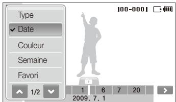 SAMSUNG ST1000 - Afficher les fichiers par catégories dans l'Album intelligent - 1