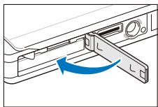 SAMSUNG ST1000 - Insertion de la batterie et de la carte mémoire - 4
