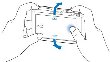 SAMSUNG ST1000 - Selectionner un menu à l'aide de la fonction de reconnaissance des mouvements - 1