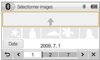 SAMSUNG ST1000 - Sélectionnez les photos ou faites glisser les photos dans la zone de sélection. - 1