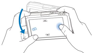 SAMSUNG ST1000 - Selectionner un menu à l'aide de la fonction de reconnaissance des mouvements - 3