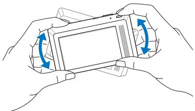 SAMSUNG ST510 - Dessinez une barre horizontalement vers la gauche ou vers la droite pour parcourir les fichiers. - 2