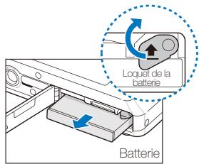 SAMSUNG ST510 - Retrait de la batterie et de la carte mémoire - 2